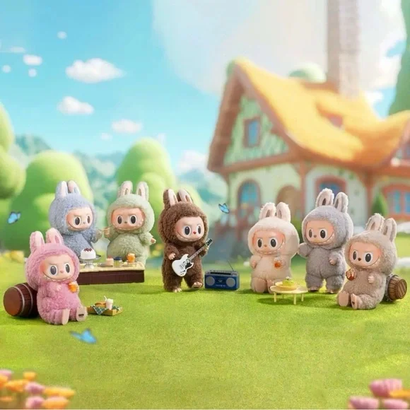 POPMART Labubu Macaron Sesame Bean ラブブ Sesame Bean - Labubu Exciting Macarons by POPMART - Mindzai Toy Shop